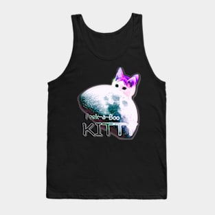 Peek-a-Boo Space Kitty Tank Top